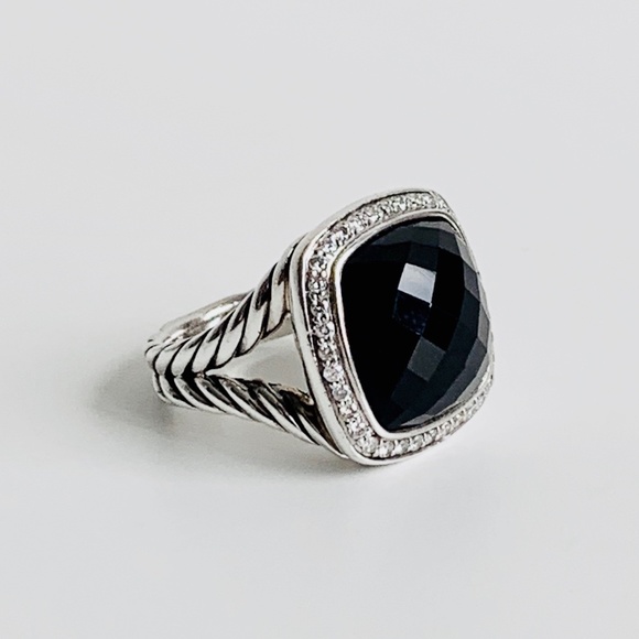 David Yurman - Albion Ring w Black Onyx & Diamonds - Picture 3 of 10